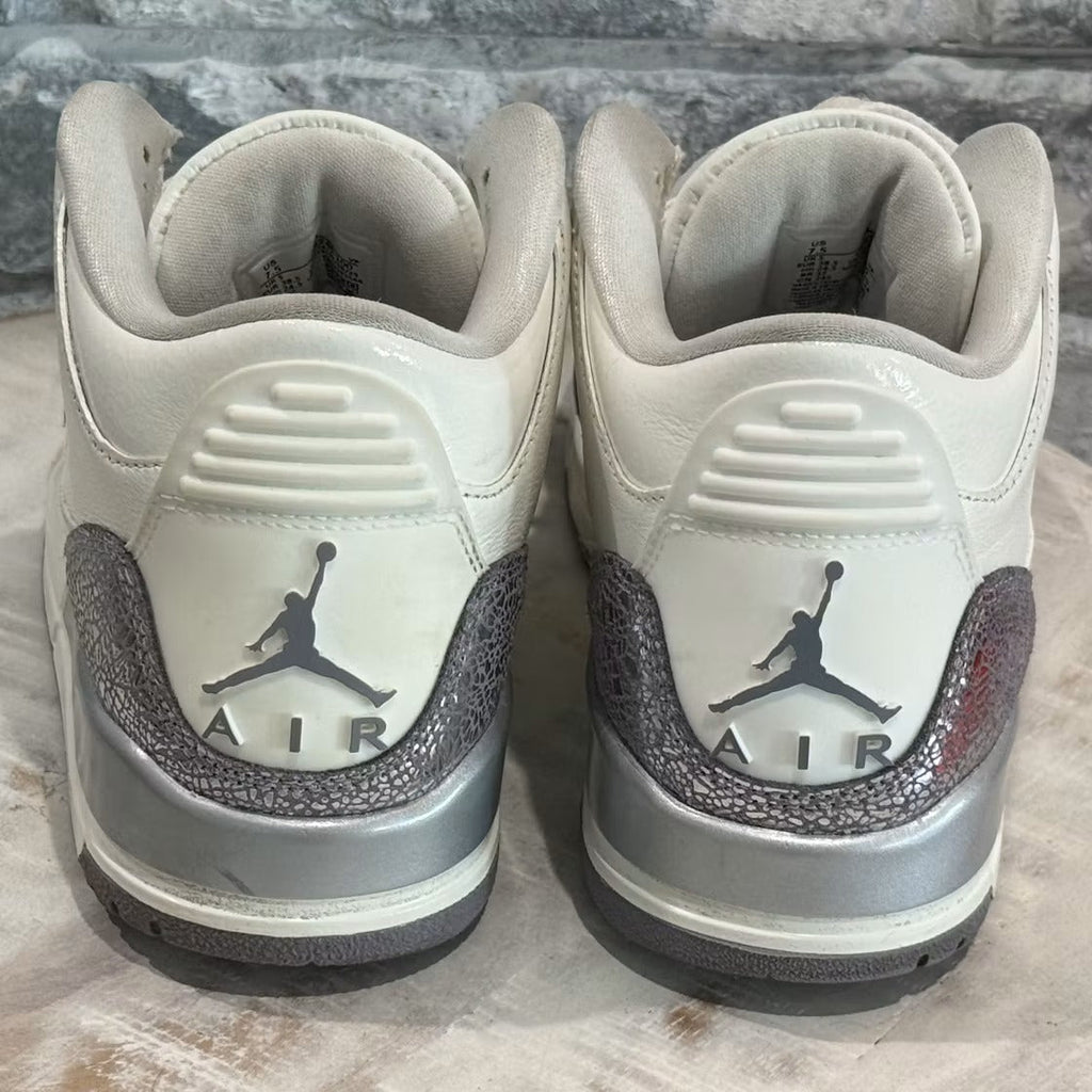 Used - Air Jordan 3 Retro Sail Cement Grey (Women's) - US W 7.5 - detail 4