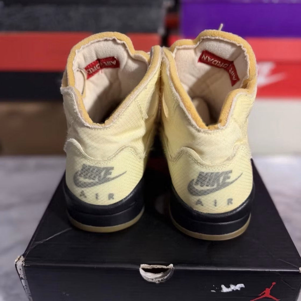 Used - Air Jordan 5 Retro Off-White Sail - US M 10 - detail 4