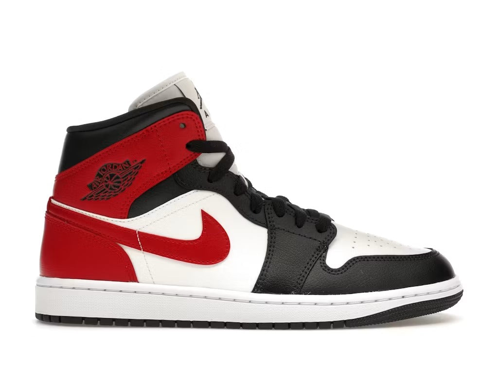 Used - Air Jordan 1 Mid Gym Red Off Noir (Women's) - US W 5 - catalog main image