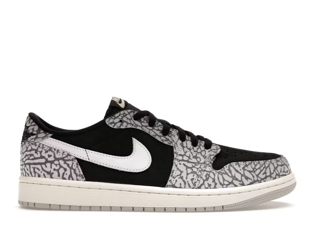Used - Air Jordan 1 Retro Low OG Black Cement - US M 12 - catalog main image